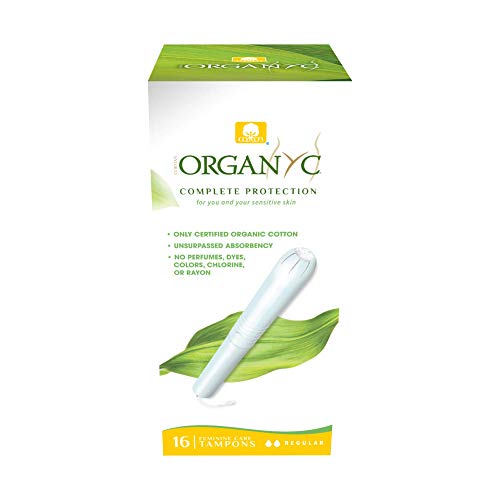 ORGANYC Hypoallergenic 100% Organic Cotton Internal Tampons with Applicator, REGULAR, 16-count Organyc buy supplements canada