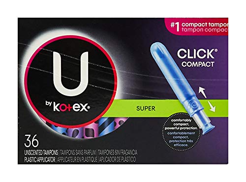 U by Kotex Click Compact Tampons, Super Absorbency, Unscented, 36 Count U by Kotex buy supplements canada