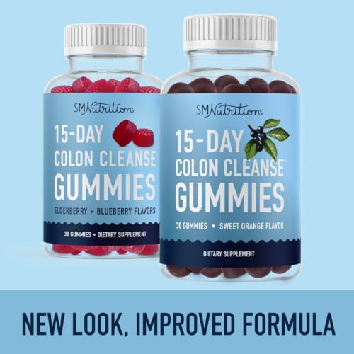 15 Day Colon Cleanse & Detox Gummies | Occasional Constipation & Bloating Relief SMNutrition buy supplements canada