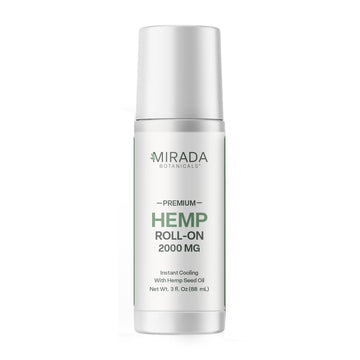 Mirada Botanicals Hemp Cooling Relief Roll-On – 2000mg - Menthol & Arnica – Muscle & Joint Support Mirada Botanicals buy supplements canada