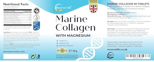 Reverse Life Powerful Marine Collagen Tablets 1800mg with Vitamin C & Vitamin D3 + Magnesium Reverse Life buy supplements canada