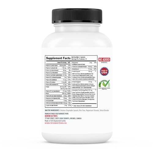 Renew Actives Women's Multi-Vitamin & Antioxidant: Daily Health Supplement for Woman Renew Actives buy supplements canada