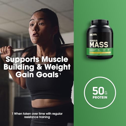Optimum Nutrition Serious Mass, Weight Gainer Protein Powder with Creatine, Added Optimum Nutrition buy supplements canada