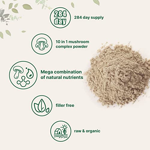 Sustainably US Grown, Organic Mega Mushroom 10 in 1 Complex Formula Powder Micro Ingredients buy supplements canada