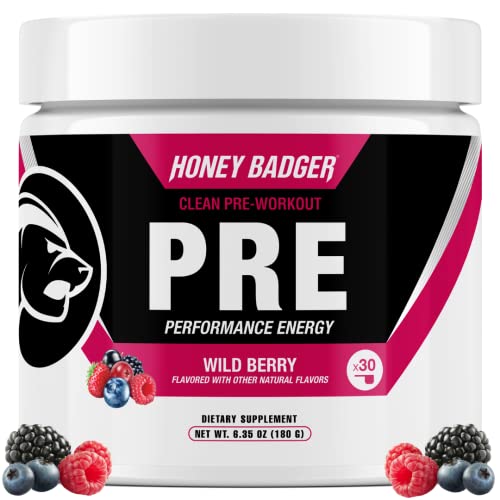 Honey Badger Pre Workout Powder, Keto Vegan Preworkout for Men & Women with Vitamin C Honey Badger buy supplements canada