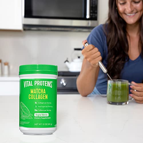 Vital Proteins Matcha Collagen Peptides Powder Supplement, L-theanine & Caffeine, Matcha Green Tea VITAL PROTEINS buy supplements canada