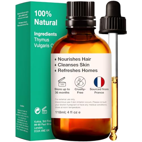 Kukka Thyme Essential Oil for Hair Thyme Oil for Skin - 100% Natural Thyme Essential Oil for Diffuser KUKKA essential oils buy supplements canada