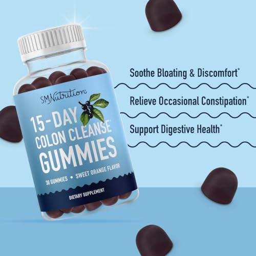 15 Day Colon Cleanse & Detox Gummies | Occasional Constipation & Bloating Relief SMNutrition buy supplements canada