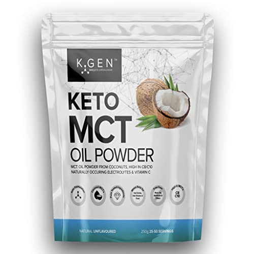 Keto MCT Oil Powder Pure Coconut MCT Keto Coffee Creamer | Premium Quality C8 Easily Absorbed & Digested K GEN ketogenic enhancement buy supplements canada