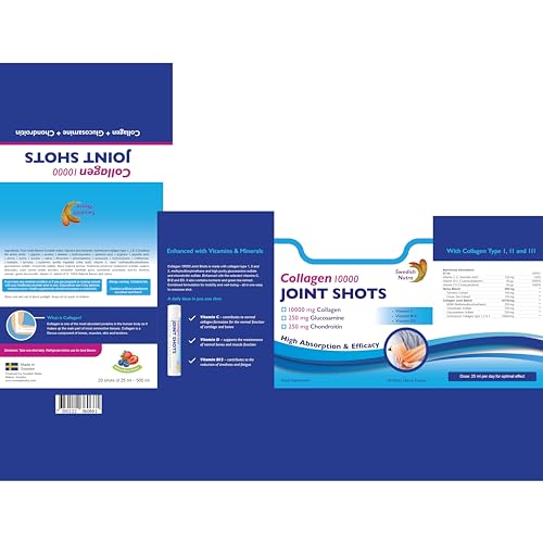 Swedish Nutra Collagen 10000 Joint Shots | High Strength Type 1, 2 & 3 Collagen for Body, Joints & Ligaments Swedish Nutra buy supplements canada