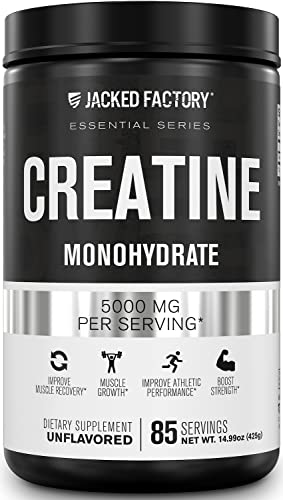 Jacked Factory Creatine Monohydrate Powder 425g - Creatine Supplement for Muscle Jacked Factory buy supplements canada