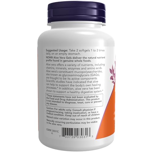 NOW Supplements, Aloe Vera (Aloe barbadensis) 10,000 mg, Supports Digestive Health NOW buy supplements canada