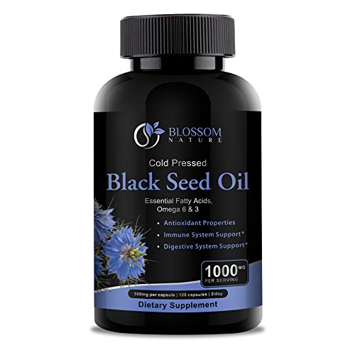 Black Seed Oil Capsules 1000mg - Premium Black Cumin Seed Oil Capsules - Black Seed Blossom Nature buy supplements canada