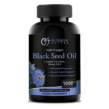 Black Seed Oil Capsules 1000mg - Premium Black Cumin Seed Oil Capsules - Black Seed Blossom Nature buy supplements canada