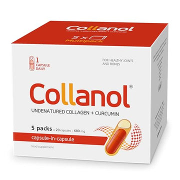 Collanol - Innovation in The Care of Healthy Joints - Liquid Formula in a Double Capsule 3D Collagen Collanol buy supplements canada