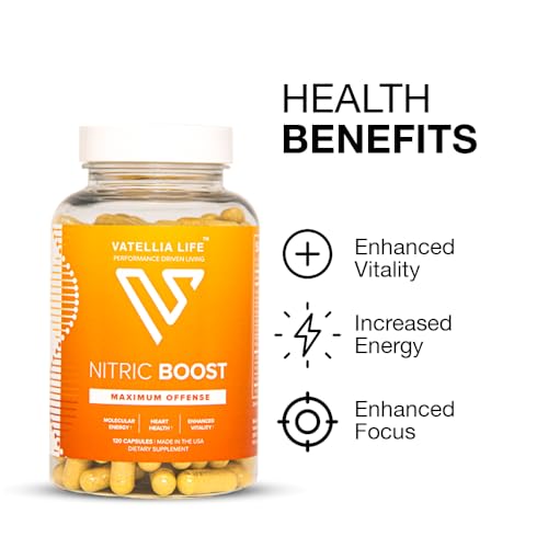 Vatellia Life Nitric Boost - Nitric Oxide for Blood Pressure Support, Natural Circulation Vatellia Life buy supplements canada