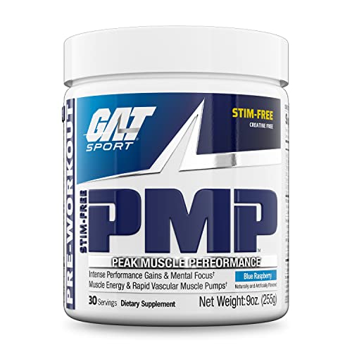 GAT SPORT PMP (Peak Muscle Performance), Pre-Workout, 30 Servings (Blue Raspberry GAT SPORT buy supplements canada