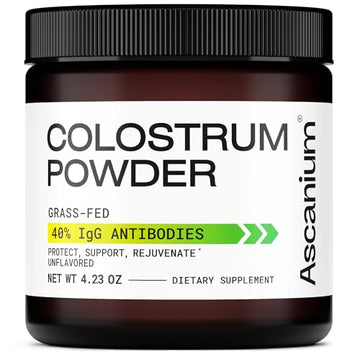 Colostrum Powder - Grass-Fed 40% IgG Colostrum Supplement Powder - Bovine Ascanium buy supplements canada