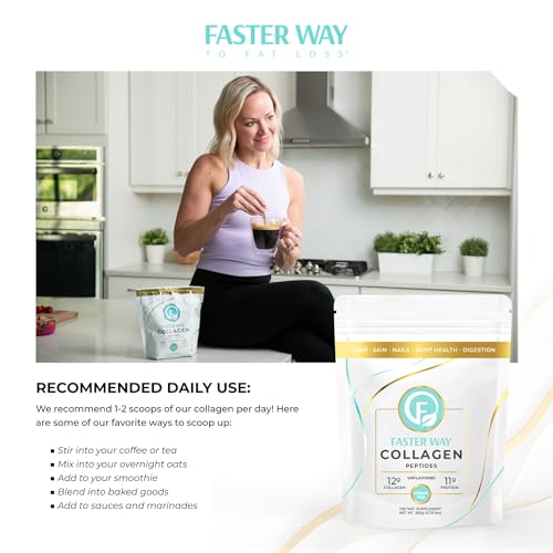 FASTer Way to Fat Loss, Unflavored, 360g Grass-Fed Beef Collagen Peptides for Skin FASTer Way to Fat Loss buy supplements canada