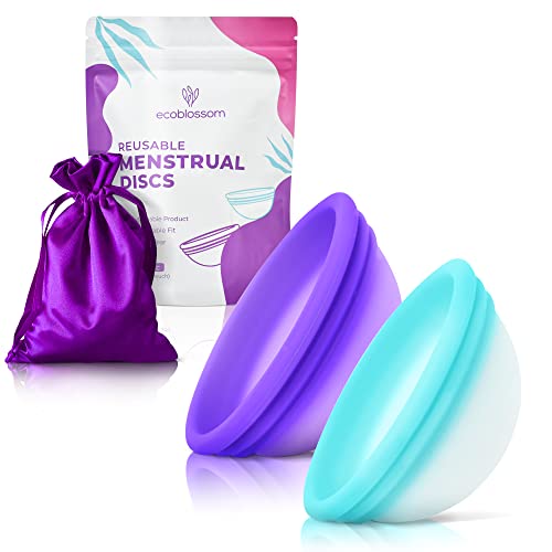 Ecoblossom Menstrual Original Disc - Set of 2 Reusable Period Discs Regular (Small & Large (Pack of 2)) EcoBlossom buy supplements canada