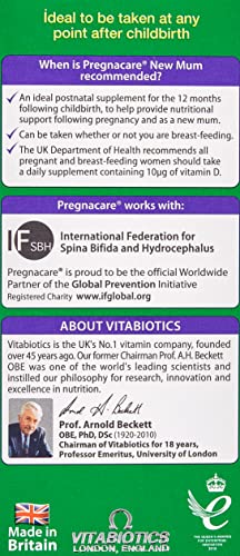 Vitabiotics - Pregnacare - New Mum - 56 Tablets Pregnacare buy supplements canada