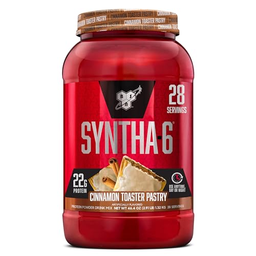 BSN SYNTHA-6 Whey Protein Powder with Micellar Casein, Milk Isolate, Cinnamon Toaster BSN buy supplements canada