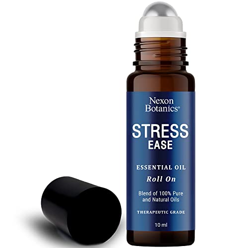 Stress Ease Essential Oil Roll On Blend 10ml - Natural Stress Relief Essential Oils Roll Nexon Botanics buy supplements canada