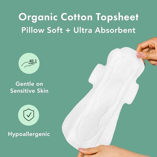 Rael Pads for Women, Organic Cotton Cover - Period Pads with Wings, Feminine Care, Sanitary Napkins Rael buy supplements canada