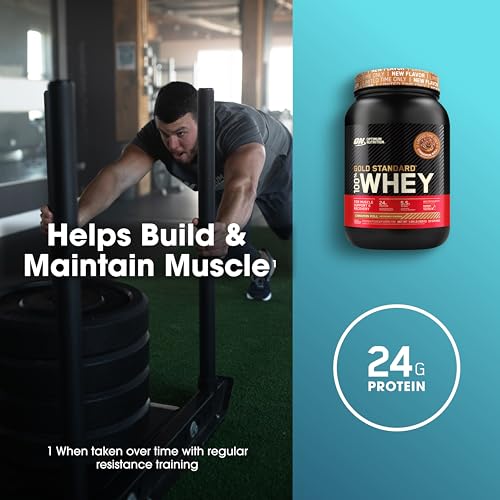 Optimum Nutrition Gold Standard 100% Whey Protein Powder, Cinnamon Roll, 2 Pound Optimum Nutrition buy supplements canada