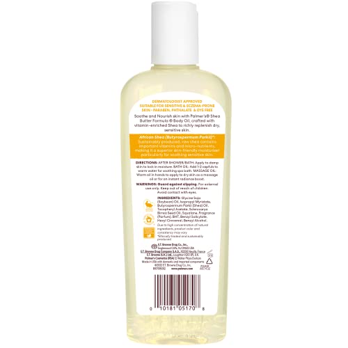 Palmer's Shea Formula Raw Shea Body Oil with Vitamin E, Deep Body Moisturizer to Soothe Palmer's buy supplements canada