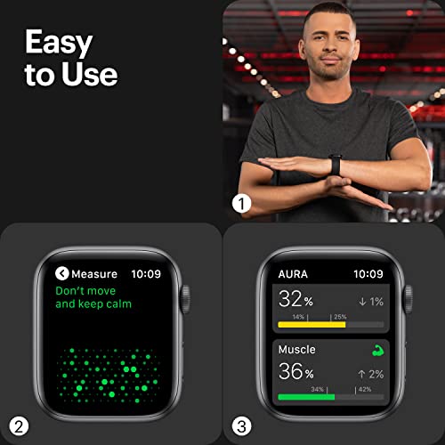 AURA Strap 2 Compatible w Apple Watch – for Body Fat, BMI & Weight Loss - Body Composion AURA Strap buy supplements canada