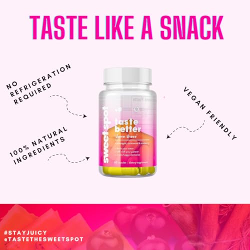 Sweet Spot - Pineapple Extract Vaginal Probiotics to Taste Great - 60 Capsules - Supports Vaginal Health TASTE THE SWEET SPOT buy supplements canada