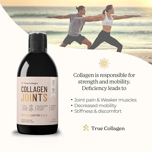 True Collagen Joint Peptides - Pack of 500ml, Berry Flavour | Dietary Supplements with Turmeric & Green Tea Extract True Collagen buy supplements canada