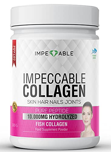 IMPECCABLE Collagen Premium 10.000 mg Pure peptide hydrolyzed Marine Collagen Powder Impeccable buy supplements canada
