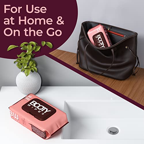 Booty Brand Wipes for Women - 320 Wipes for Adults | Premium Feminine - pH Balanced & Infused BOOTY WIPES buy supplements canada