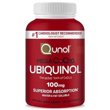Qunol Ubiquinol CoQ10 100mg Softgels, Qunol Mega Ubiquinol 100mg - Superior Absorpti Qunol buy supplements canada