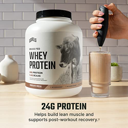Levels Grass Fed 100% Whey Protein, No Hormones, Chocolate Mocha, 5LB Levels Nutrition buy supplements canada