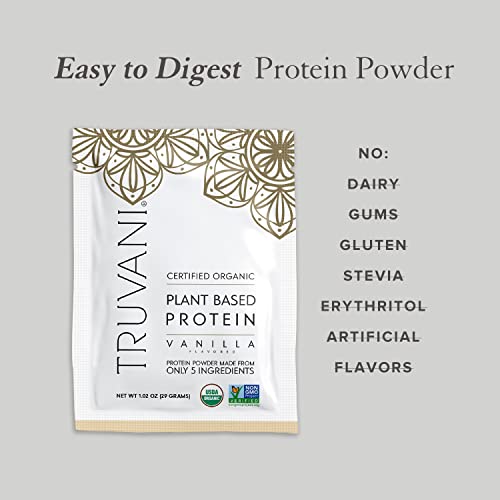 Truvani Organic Vegan Protein Powder Sample Pack - 20g of Plant Based Protein, Organic Truvani buy supplements canada