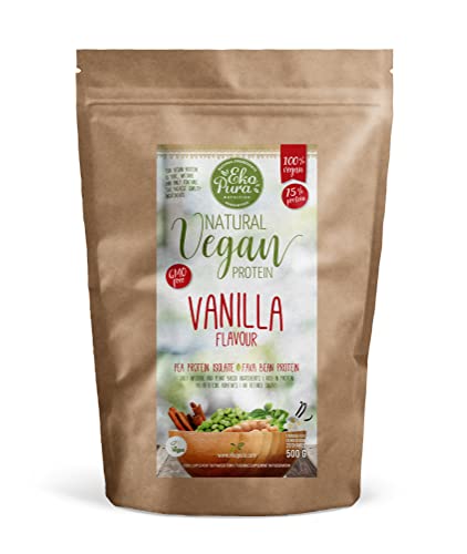 Ekopura Natural Vegan Protein – Vanilla - 500g | 75% Protein | Free from Allergens Ekopura buy supplements canada