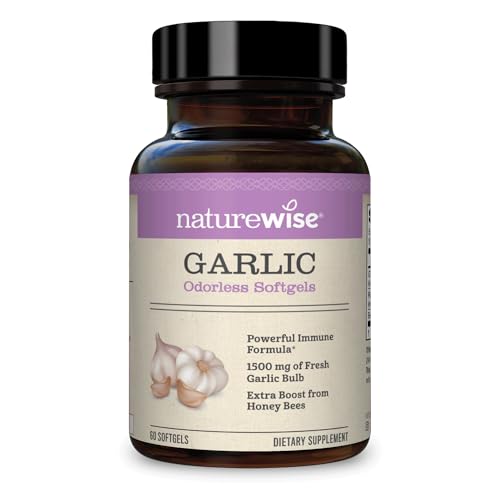 NatureWise Garlic Odorless Softgels 1500mg Support Teeth & Immune System Health NatureWise buy supplements canada