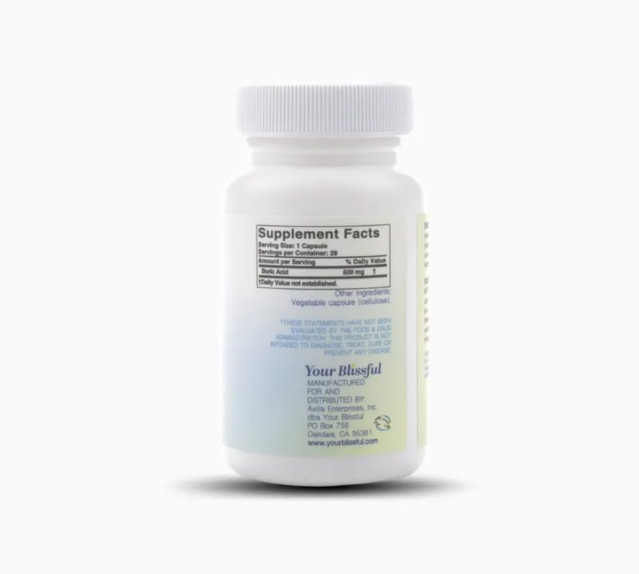 V Blissful - Boric Acid Suppositories Helps with Yeast Infections - Effective Feminine Care with Boric Acid, Perfect V Blissful buy supplements canada