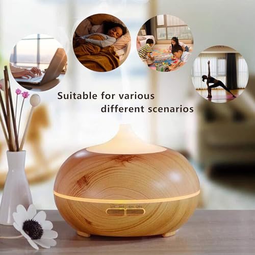 Essential Oil Diffuser, Aromatherapy humidifier, ultrasonic Cold Mist humidifier, 4 Timing Settings TinasChoice buy supplements canada