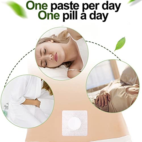 Wormwood Belly Patch,30Pcs Mugwort Abdomen Navel Patch and 30Pcs Moxibustion Patch BEANGG buy supplements canada