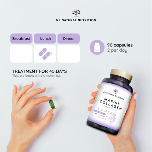 Marine Collagen with Hyaluronic Acid for Skin Care, Hair Care, Joints. Magnesium, Vitamin C. Hydrolysed Collagen Supplements N2 Natural Nutrition buy supplements canada