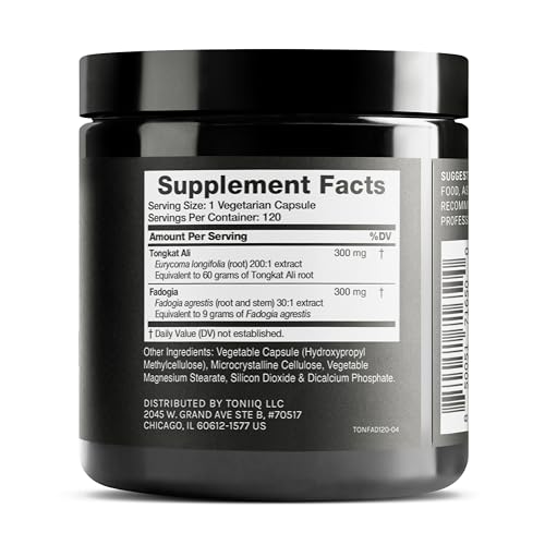 Ultra Concentrated 69,000mg Tongkat Ali Fadogia Agrestis Blend – 200:1 Tongkat Ali + 30:1 Toniiq buy supplements canada