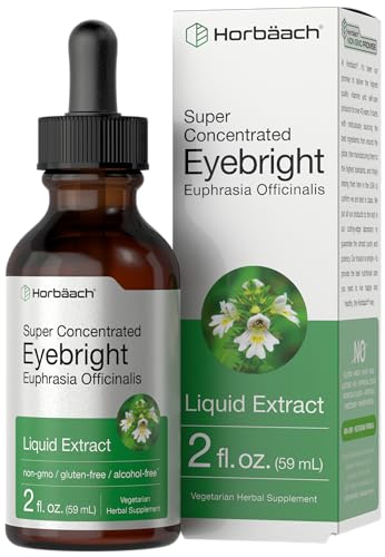 Eyebright Herb Supplement | 2 fl oz | Alcohol Free Drops | Super Concentrated Liquid Horbäach buy supplements canada