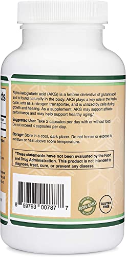 AKG Supplement (Alpha Ketoglutaric Acid) 1,000mg Per Serving (180 Capsules) Different Double Wood Supplements buy supplements canada