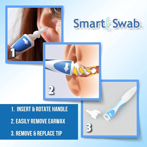 Smart Swab - Spiral Ear Cleanser - Earwax Remover Tool - 16 Replaceable ND products buy supplements canada