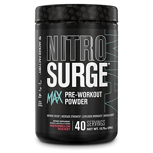 Jacked Factory Nitrosurge Max Nootropic Pre Workout Powder - Premium Pre Workout Jacked Factory buy supplements canada