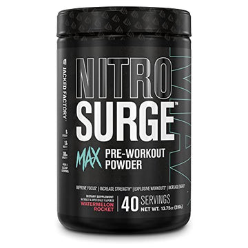 Jacked Factory Nitrosurge Max Nootropic Pre Workout Powder - Premium Pre Workout Jacked Factory buy supplements canada